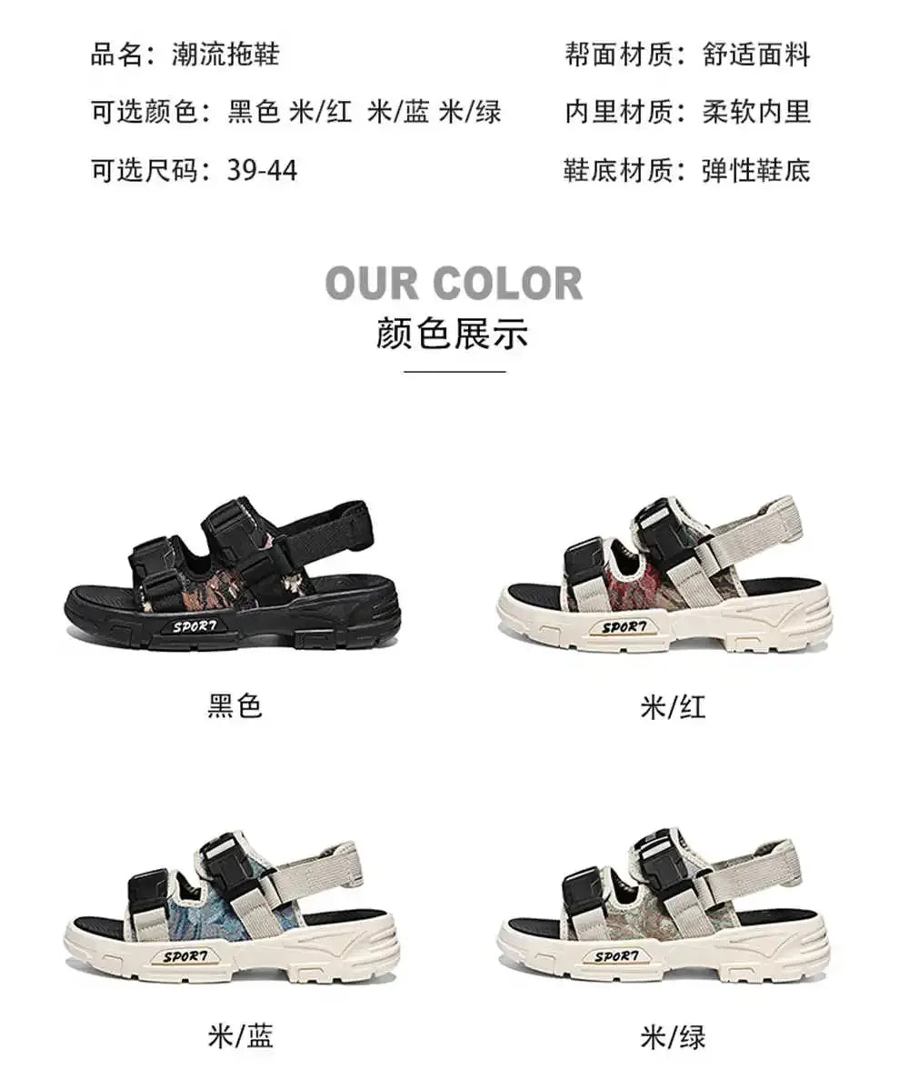 Open From The Back Light Men Shoes Summer Chinese Slippers Barefoot Sandal Sneakers Sport Low Prices Bascket Brand Name