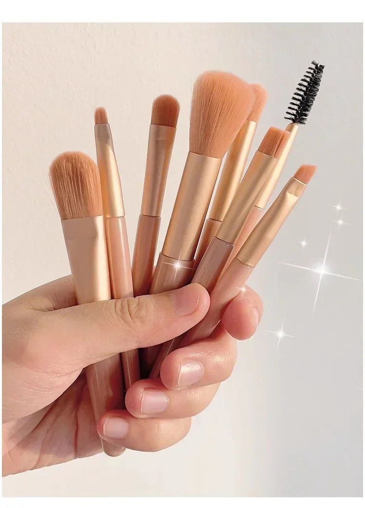 8Pcs Portable Makeup Brush Eyeshadow Foundation Blending Make up Soft Fluffy Cosmetics Concealer Makeup Brush Make Up Supplies