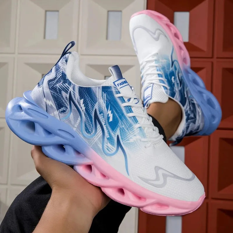 MAEDEF Women's Shoes Men Women Running Sports Shoes Lightweight Mesh Breathable Comfortable Flat Soft Tennis Shoe Sneakers Woman