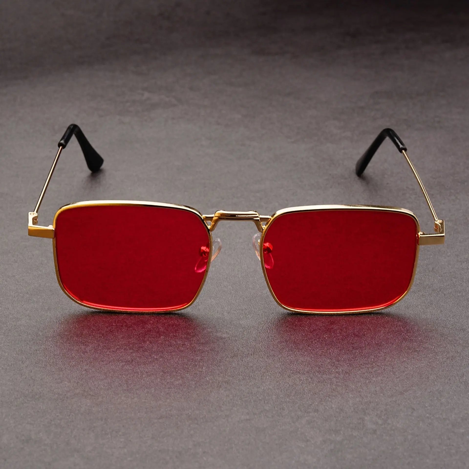 Fashion Rectangle Sunglasses Men Women Vintage Square Driving Sun Glasses Luxury Brand Metal Frame Eyewear Lentes De Sol Hombre
