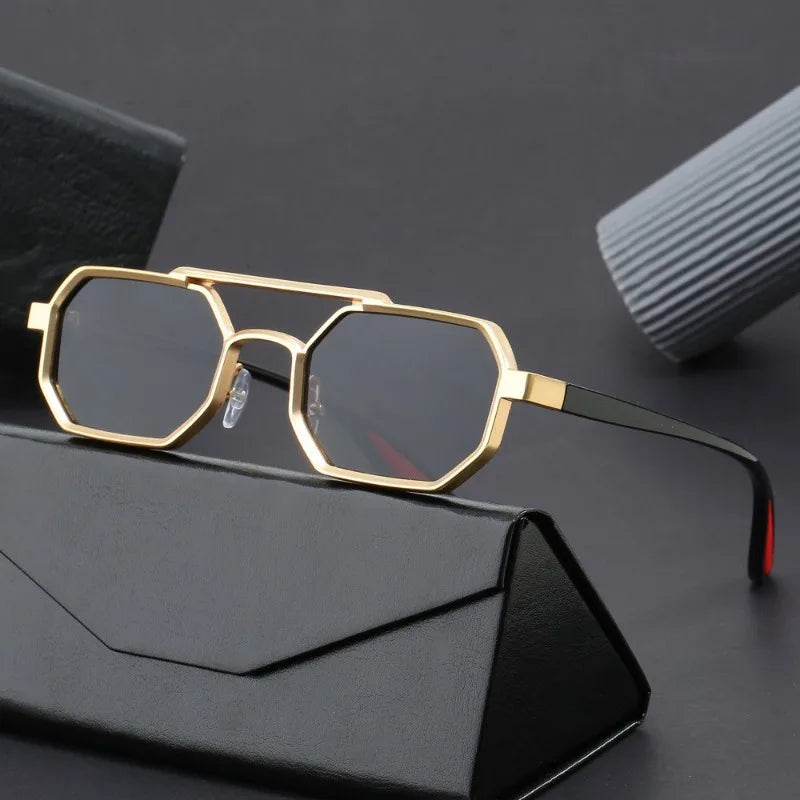 Vintage Square Sunglasses for Men Steampunk Sunglasses Retro Women Punk Style Fashion Glasses Retro Shades Gafas De Sol Очки