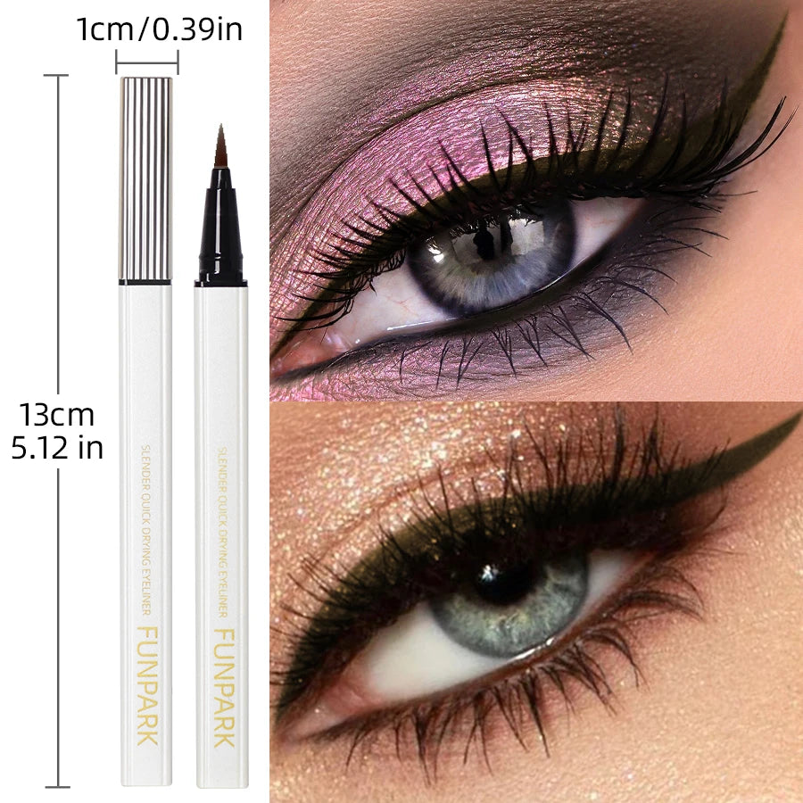 1PC New Brand Women Brown Liquid Byeliner Long Lasting Waterproof Eye Liner Pencili Pen Korean Makeup Quick Dry Cosmetic Tools
