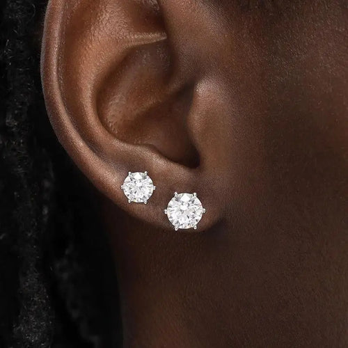 100% Earrings Moissanite for Women Pass Diamond Test Pen Ear Studs 925 Sterling Silver Fine Jewelry