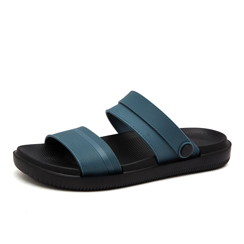 Summer Men's Slippers Flat Bottom Sandals Driving Shoes Indoor Outdoor Beach Slippers Casual EVA Sport Sneakers Size40-45