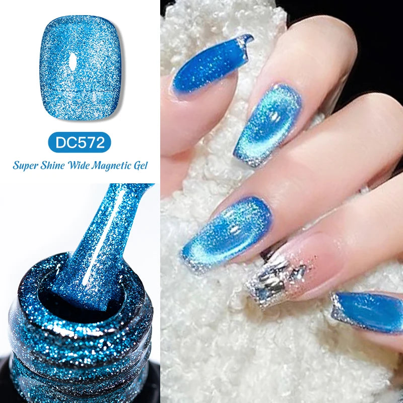 7ml Moonlight Magnetic Cat Eye Gel Nail Polish Grey Blue Red Black Autumn and Winter Nails Ultra Shine Soak Off UV Gel Nail Art