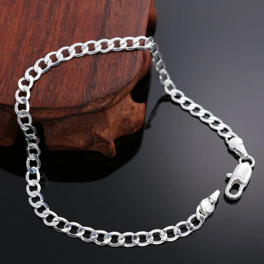 Fine 925 sterling silver Chain stars Bracelets for women Charms fashion designer party Wedding Jewelry Holiday gifts
