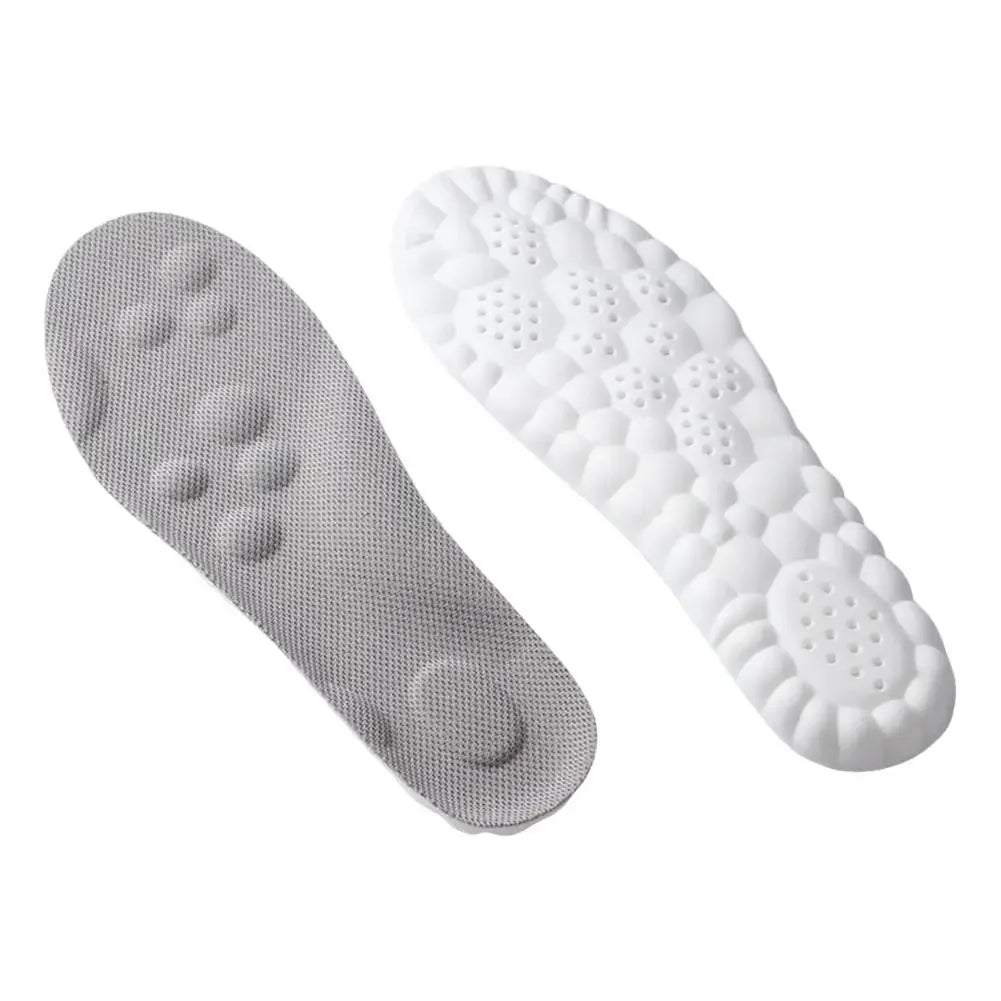 Memory Foam Insoles Cut to Fit Cloud Soles Breathable Inserts with Arch Support Shock-Absorbing Shoe Steppers for Sneakers
