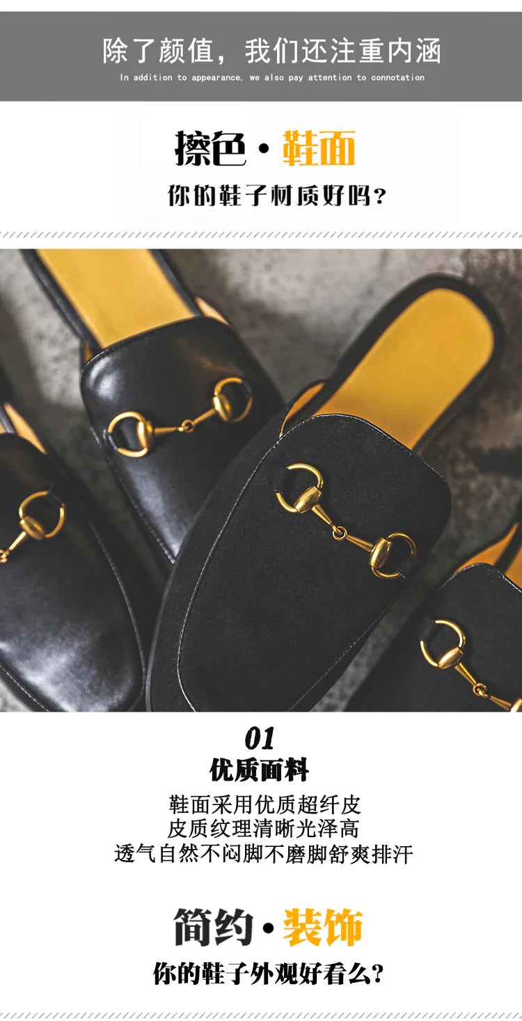 Fashionable Waterproof Trendy Flats Men's Shoes 2025 Summer New Lazy Woman's Footwear Outer Wear Кросовки Для Подростков