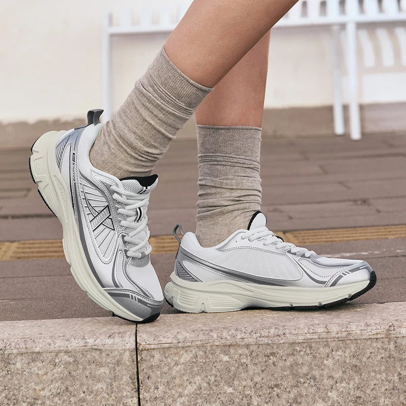 Xtep Juechen Vintage Running Shoes For Women 2025 Spring Daily Leisure Sports Shoes Fashion Stability Sneakers 875118110028