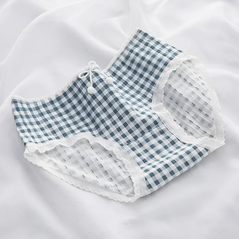 7PCS/Lot Women's Underwear Cute Cotton Panties Seamless Sexy Briefs For Girl Ladies Lingerie Cartoon Pantys Print Underpants