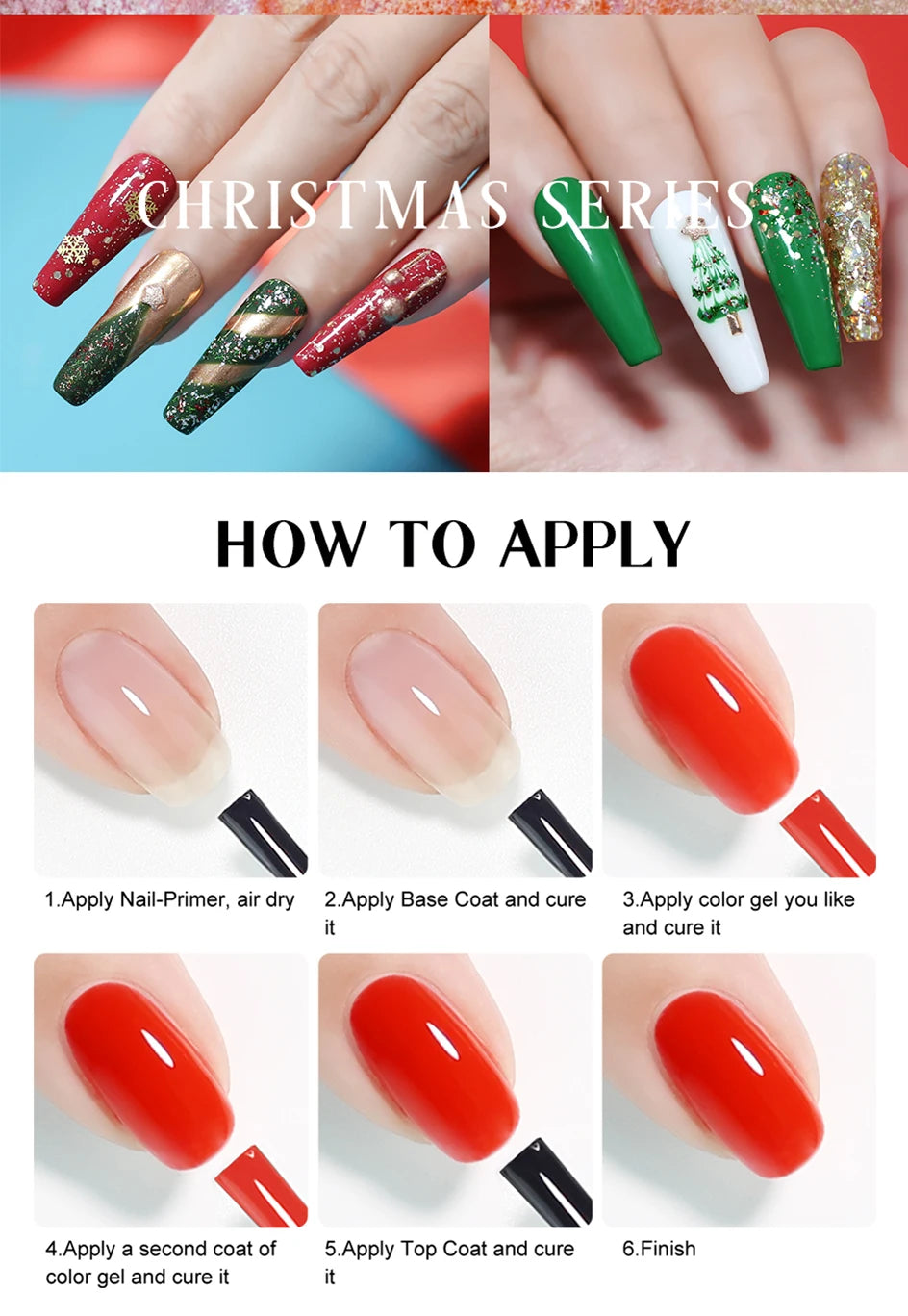 Arte Clavo 15ml Rose Red Pink Color Gel Nail Polish Autumn Winter Hot Sale Long Lasting Soak Off For Manicure Nail Art Gel