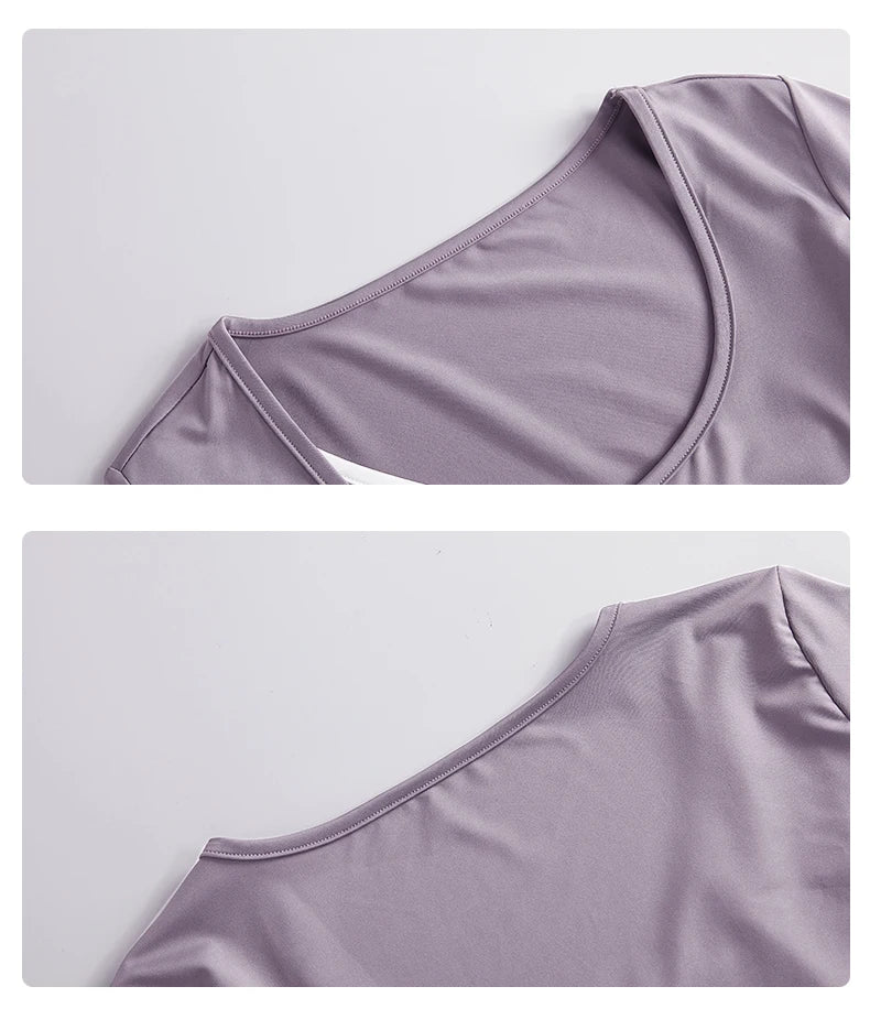 DRUR Women Yoga Set Loose Fit Gym Outfit Long Sleeve Top Pants 2 Piece Sportswear Outfit Running Jogging Suit Fitness Clothing