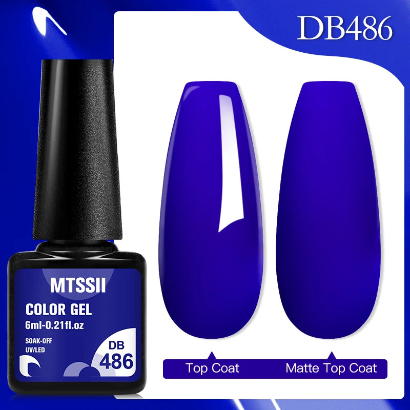 Mtssii 6ML Chocolate Color Gel Nail Polish Brown Semi Permanent UV Gel Autumn Winter Popular Soak Off Nail Art Gel Varnishes