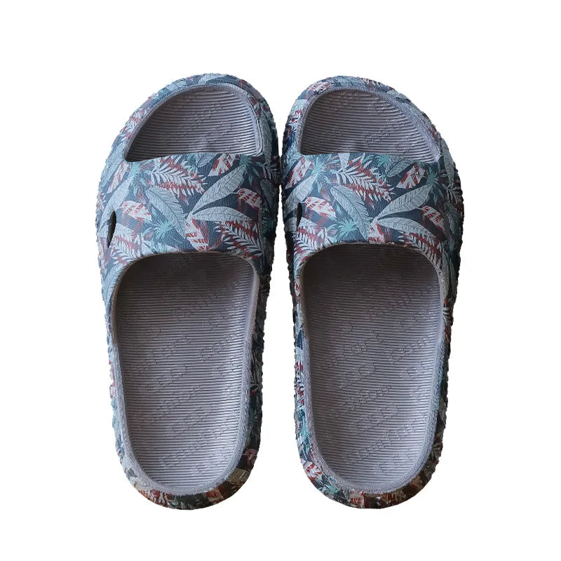 Men Shoes Summer Slippers 2023 New Beach Sandals Male Casual Flat Non-slip Breathable Light Home Slides Chanclas Mujer