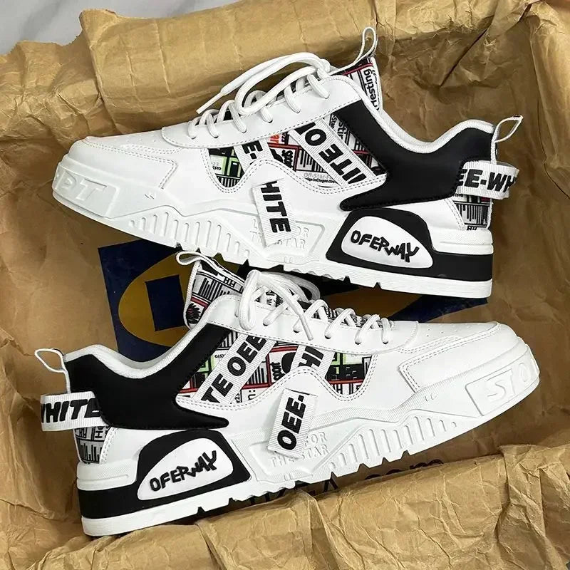 High quality Men's Shoes Breathable Men Walking Sneakers Shoe Leather Outdoor Running Shoes Lace-up Men Casual Shoes New Zapatos