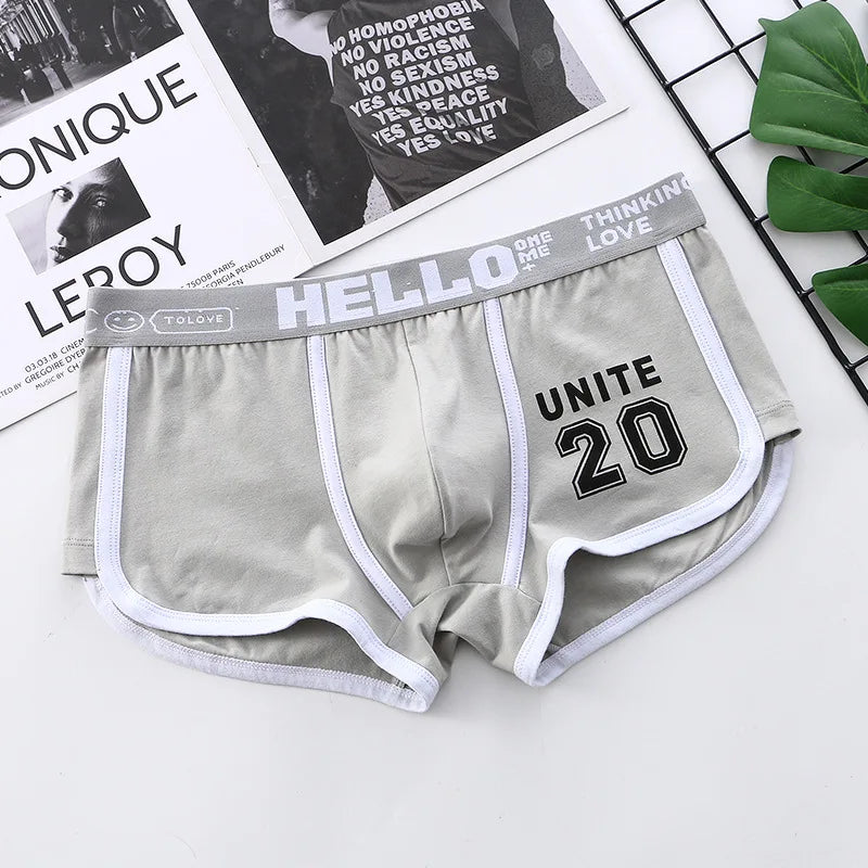 1/3/4 PCS Men's Underwear Boxer Shorts Sexy Panties Cotton Boxers Sports Comfort Man Underpants Shorts Homme U Convex Lingerie