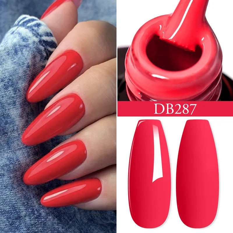 Mtssii 6ML Chocolate Color Gel Nail Polish Brown Semi Permanent UV Gel Autumn Winter Popular Soak Off Nail Art Gel Varnishes