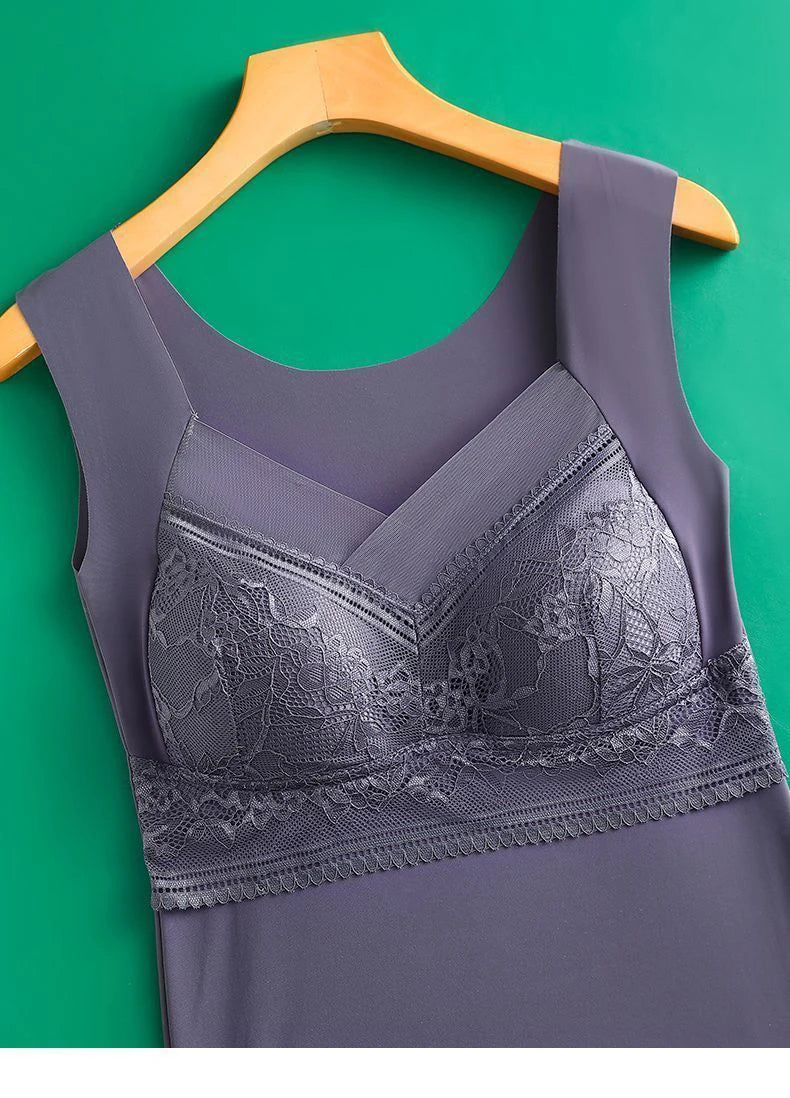 Women Velvet Padded Vest Winter Plus Size Thermo Camisole Lingerie Warm Clothing Top Inner Wear Autumn Thermal Shirt Undershirt