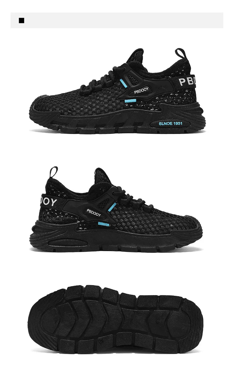 2025 Men's Casual Shoes Summer Beach Anti-slip Wading Shoes Outdoor Comfortable Breathable Mesh Sneakers Men Zapatos De Hombre