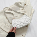 New Solid Color Casual Women's Handbags Shoulder Bag with Niche Retro Design Fashionable and Trendy Leather Crossbody Bags