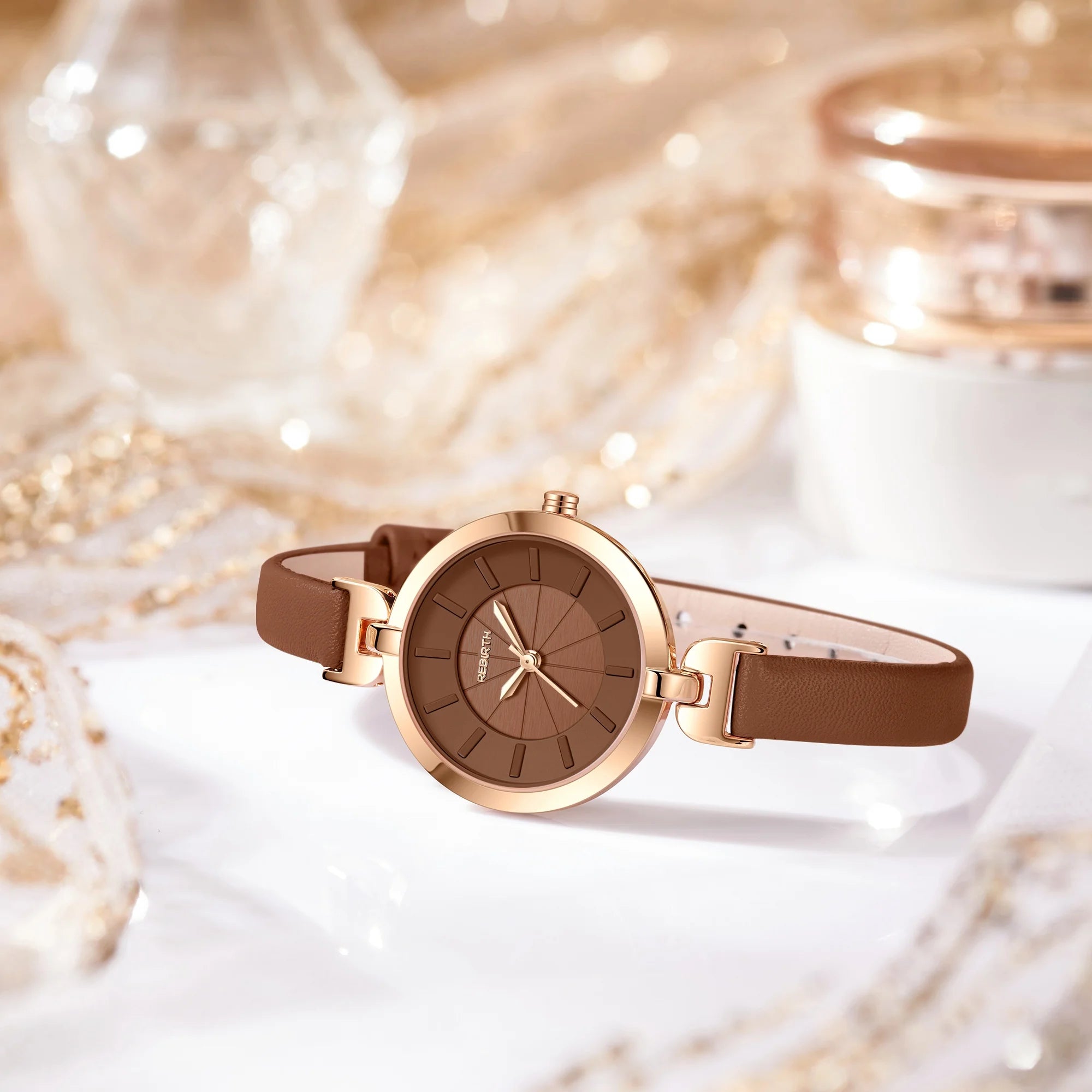 Rebirth Lipuf Brand Women's Watch High-End Niche Design Fashion Quartz Watch