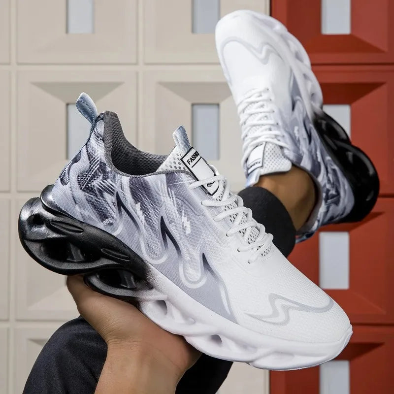 MAEDEF Women's Shoes Men Women Running Sports Shoes Lightweight Mesh Breathable Comfortable Flat Soft Tennis Shoe Sneakers Woman