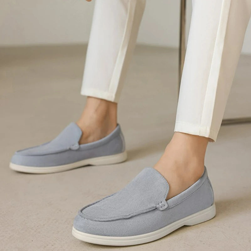 Men's Casual Shoes Suede Leather Loafers Classic British Style Men Shoes Lightweight Soft Moccasins Male Slip on Driving Flats