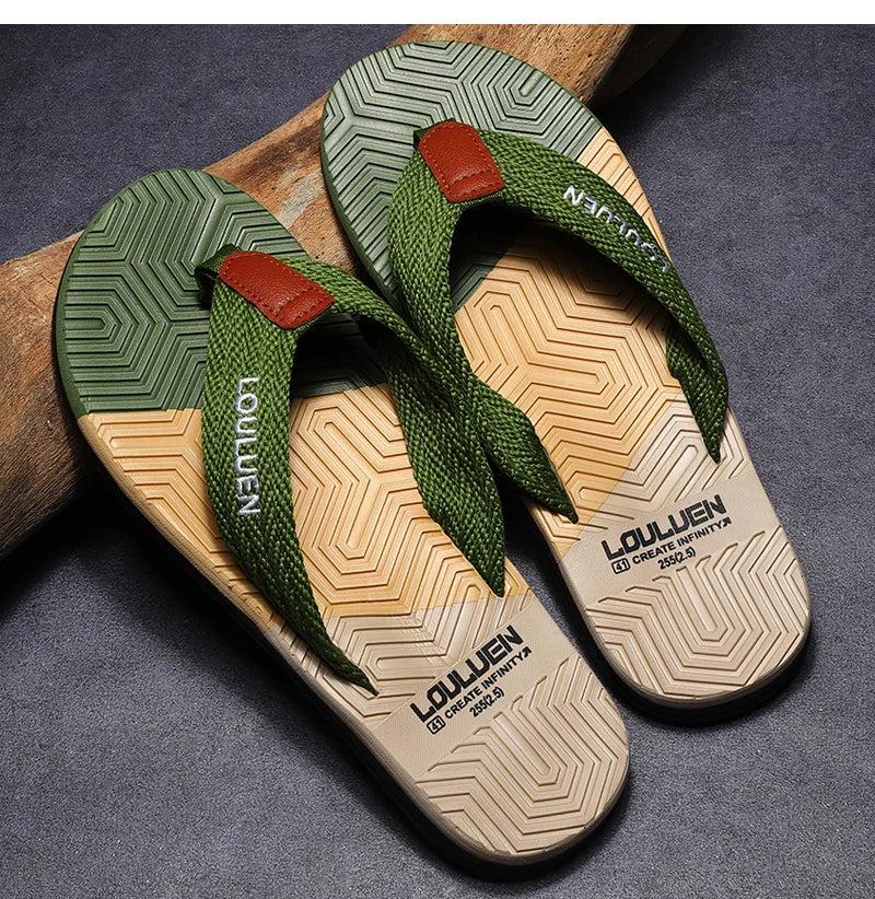 High Quality Hot Sale Men Flip Flops Summer Beach Flip Flops Men Fashion Breathable Casual Beach Men Slippers Summer Outdoor