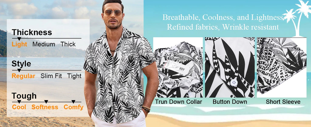New Men's Large Size Shirts Daily Versatile Comfortable Breathable Short-sleeved Men's Button-down Shirts Fashion Men's Clothing