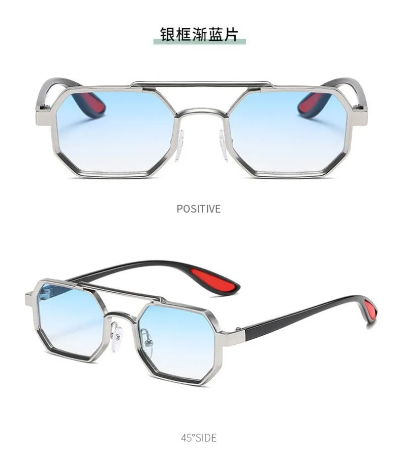 Vintage Square Sunglasses for Men Steampunk Sunglasses Retro Women Punk Style Fashion Glasses Retro Shades Gafas De Sol Очки