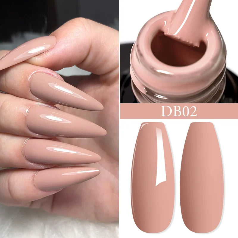 Mtssii 6ML Chocolate Color Gel Nail Polish Brown Semi Permanent UV Gel Autumn Winter Popular Soak Off Nail Art Gel Varnishes