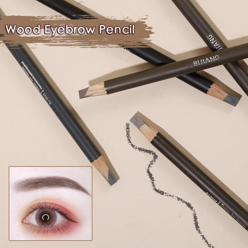 Eyebrows Chinese Makeup Product With Waterproof Eyebrow Pencil Brand Wood Hard Refill Professional Full Beauty Unusual Cosmetics