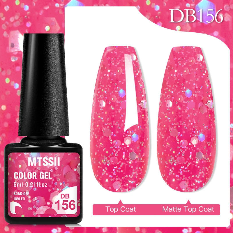 Mtssii 6ML Chocolate Color Gel Nail Polish Brown Semi Permanent UV Gel Autumn Winter Popular Soak Off Nail Art Gel Varnishes