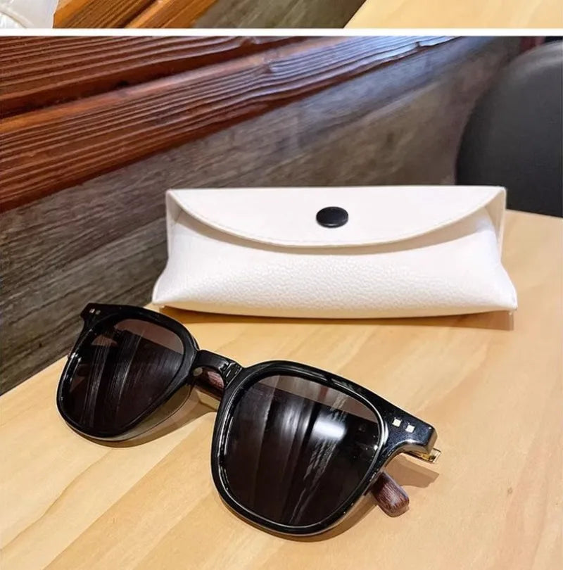 New Men Vintage Wooden Frame Sunglasses Classic Men's Sunglasses Polarized UV Protection Driving Eyewear Outdoor Shades Goggles