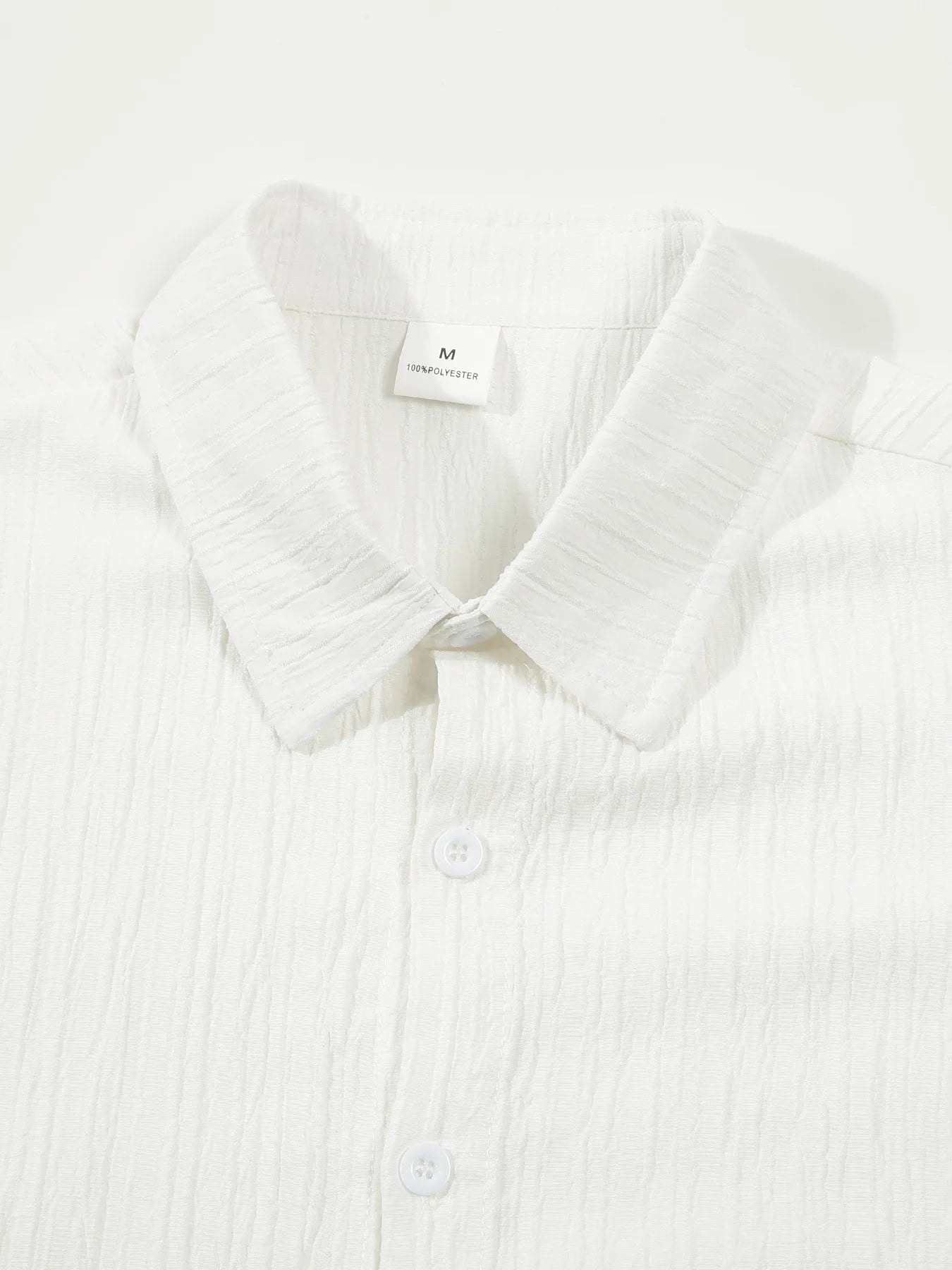 European and American men's shirt set solid color vertical strip lapel short-sleeved casual pants home daily beach set