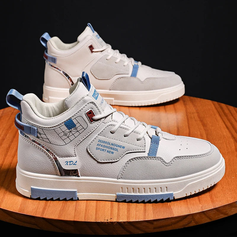 Mens Board Shoes 2025 Winter Comfortable Thick Soled Non Slip Casual Smeakers Student Street Warm Winter Cotton Shoes for Men