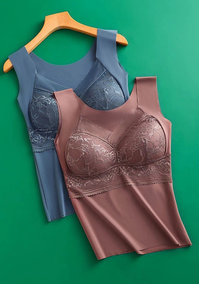 Women Velvet Padded Vest Winter Plus Size Thermo Camisole Lingerie Warm Clothing Top Inner Wear Autumn Thermal Shirt Undershirt