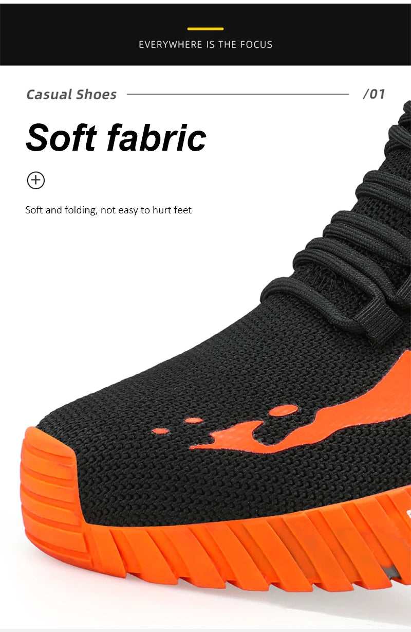 High Top Man Boots Safety Protective Shoes Steel Toe Work Shoes Men Anti-puncture Safety Shoes Men Women Work Safety Boots