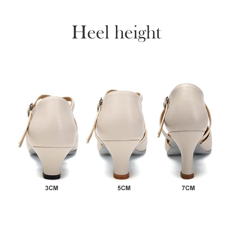 DKZSYIM Women Dance Shoes Latin Party Tango Jazz Elegant Dancing Shoes Lace-up Suede Sole Closed Toe Microfiber Leather 7 Colors