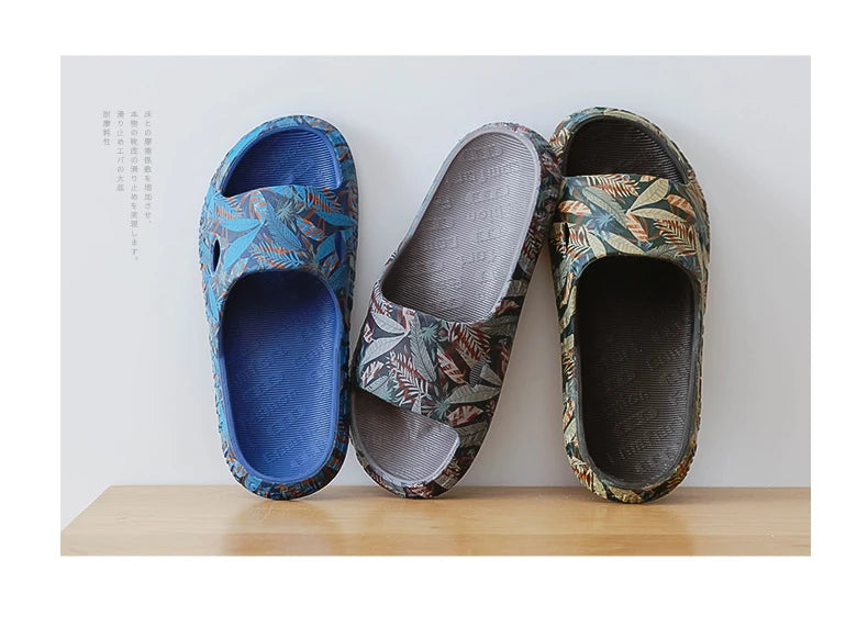 Men Shoes Summer Slippers 2023 New Beach Sandals Male Casual Flat Non-slip Breathable Light Home Slides Chanclas Mujer