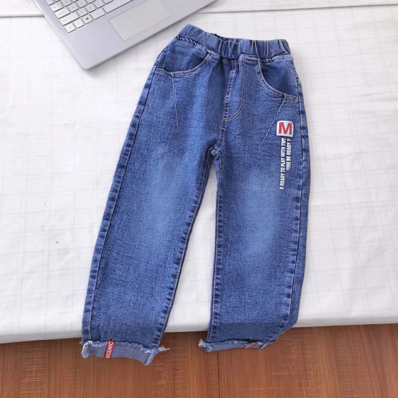 Kids Boys Clothes Skinny Jeans Classic Pants Children Denim Clothing Trend Long Bottoms Baby Boy Casual Trousers