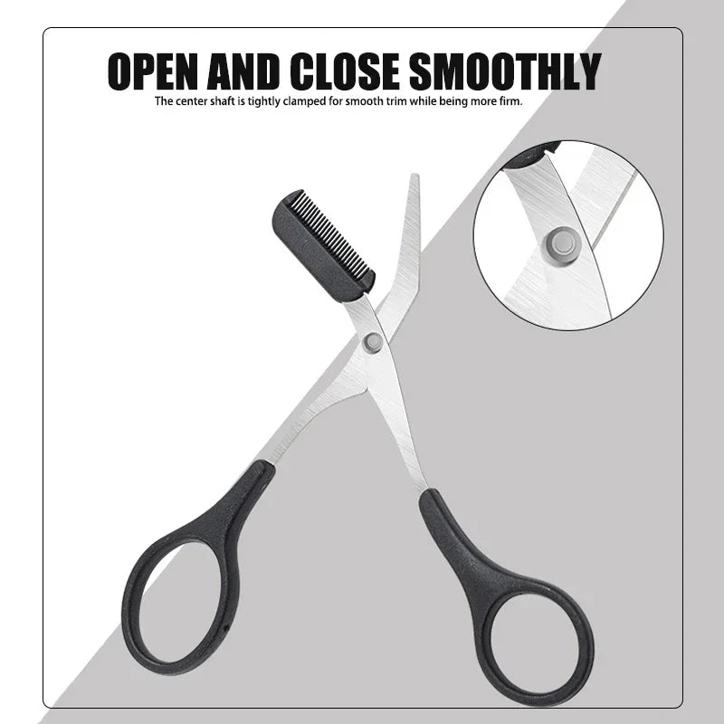 Eyebrow Trimmer Scissor Beauty Products for Women Eyebrow Scissors  with Comb Stainless Steel Makeup Tools Beauty Scissors