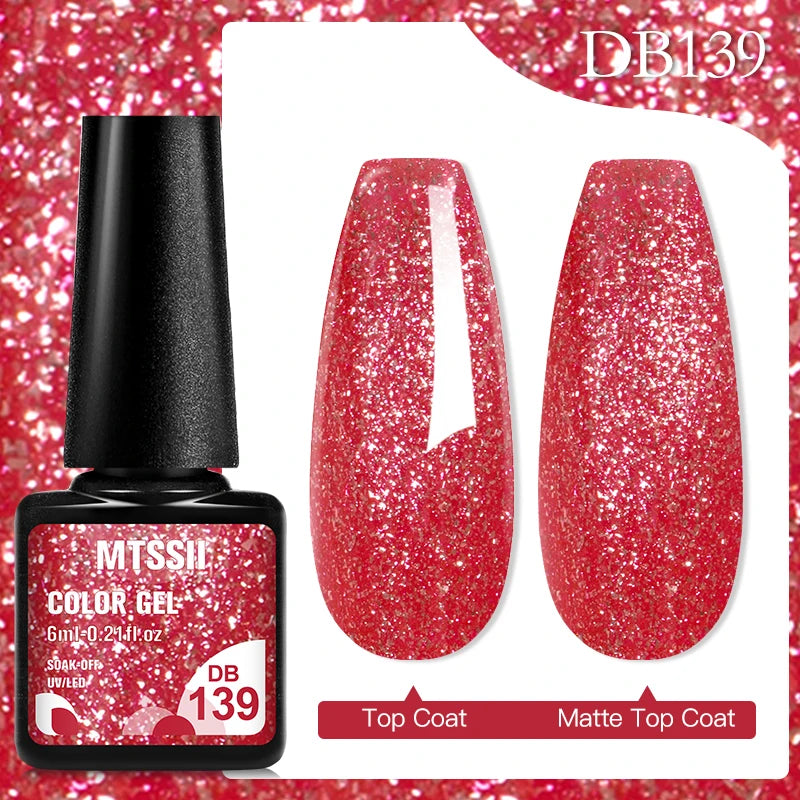 Mtssii 6ML Chocolate Color Gel Nail Polish Brown Semi Permanent UV Gel Autumn Winter Popular Soak Off Nail Art Gel Varnishes