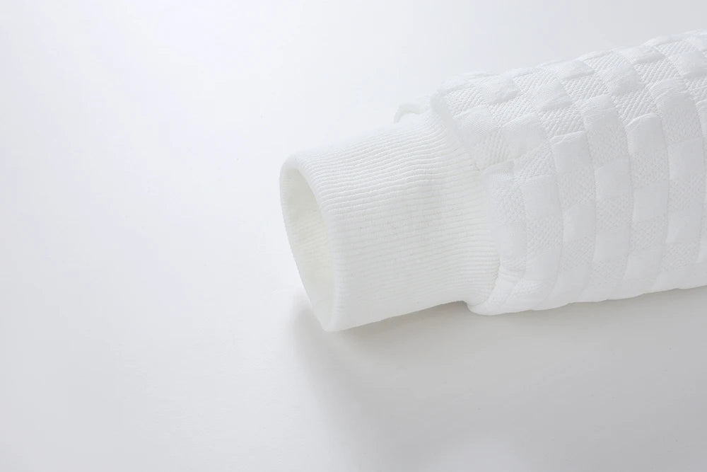 Men's Quarter Zip Sweatshirts Casual Fall Mock Neck White Loose Pullover Long Sleeve Solid Graphic Zip Up Sweatshirt