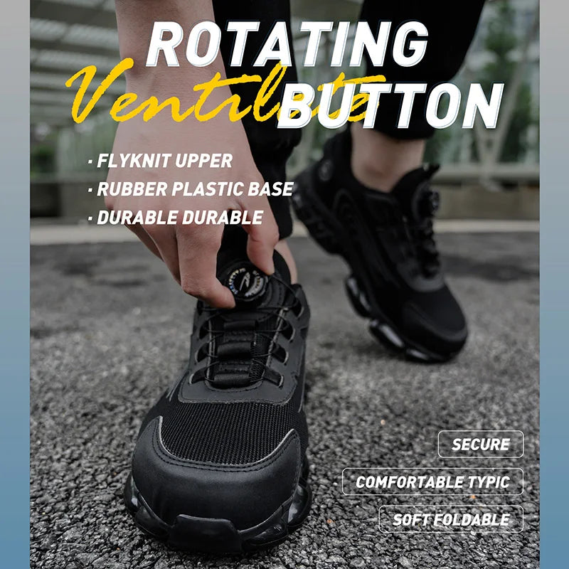 Lightweight Safety Shoes Men Women Work Shoes Steel Toe Cap Working Boots Sneakers Man Women Breathable Shoes Tactical Boots