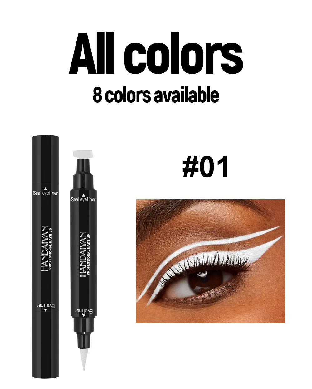 Long Lasting Triangle Liquid Eyeliner Stamp Waterproof Quick Dry No Smudging Eye Cosmetics Tool for Professional Makeup