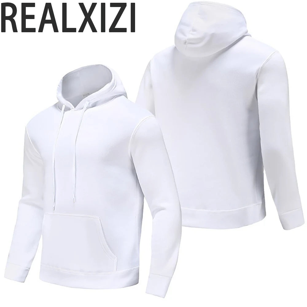 Solid Color Fleece Hoodies Men Women Long Sleeve Sweaters Loose Casual Hoodie Round Neck Sweatshirts Bottom Shirts Pullovers