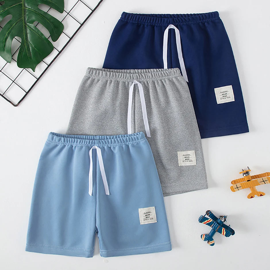 1/3 Pcs Children's Basic Joker Shorts Boy Leisure Sports Tether Pants Girl Fashion Comfortable Multicolor Combination Hot Pants