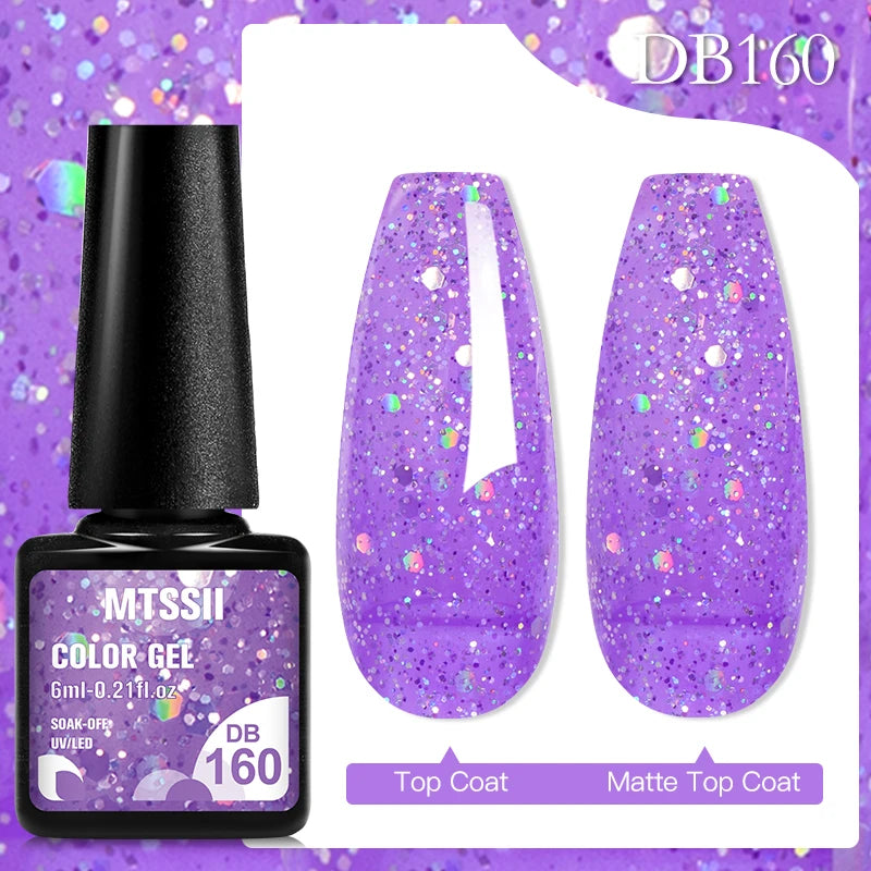 Mtssii 6ML Chocolate Color Gel Nail Polish Brown Semi Permanent UV Gel Autumn Winter Popular Soak Off Nail Art Gel Varnishes