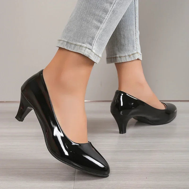 Women Pumps Nude Shallow Mouth Women Shoes New Fashion Office Work Wedding Party Shoes Ladies Low Heel Shoes Summer Heels Woeman